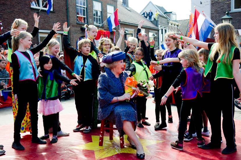Koninginnedag Beatrix Met Kinderen