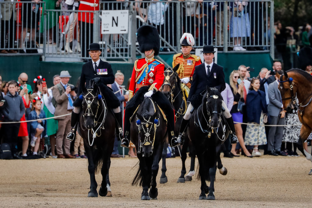 The Duke Of Cambridge Leads The Colonel's Review