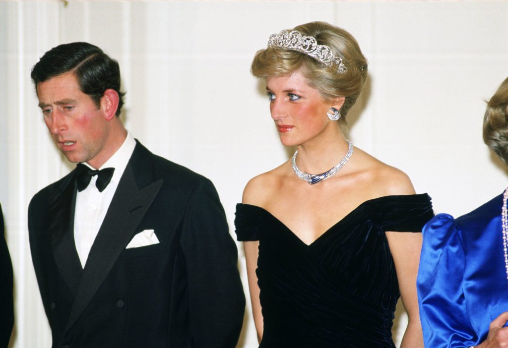 zwarte jurk prinses diana