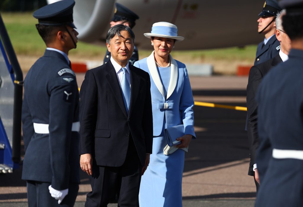 The Emperor And Empress Of Japan Arrive For A State Visit To The United Kingdom