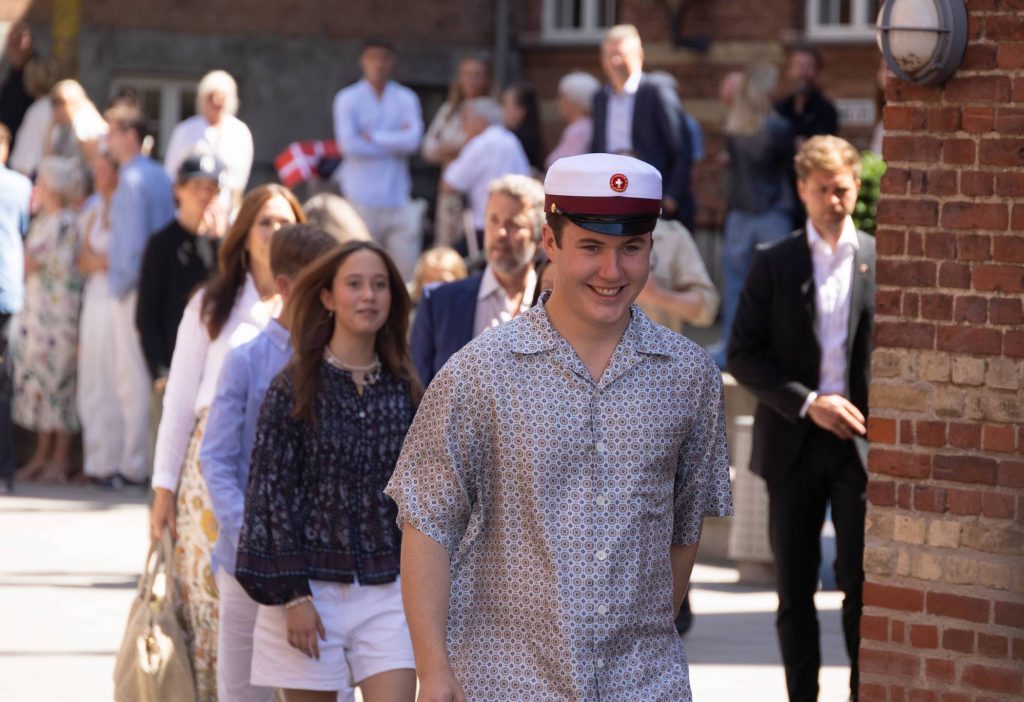 Crown Prince Christian After He Has Graduated From Ordrup Gymnasium In Copenhagen, Monday, June 24, 2024 Ordrup Ordrup G