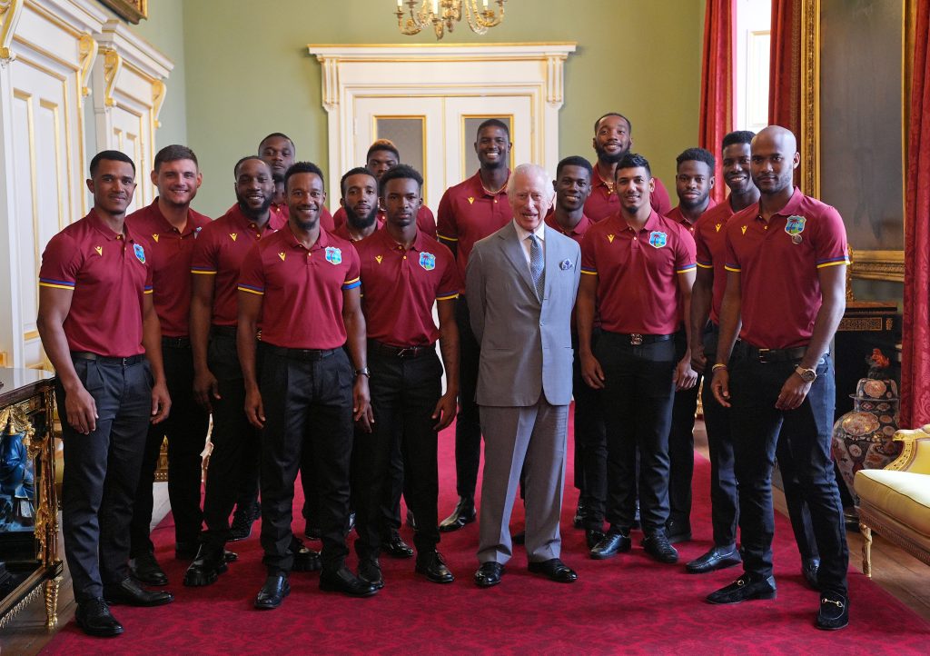 King Charles Iii Meets The West Indies Cricket Team At Buckingham Palace