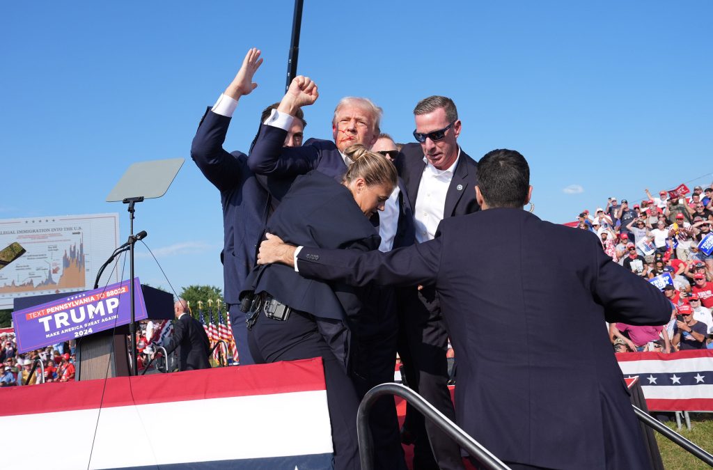 Butler, Pennsylvania July 13: Former President Donald Trump R