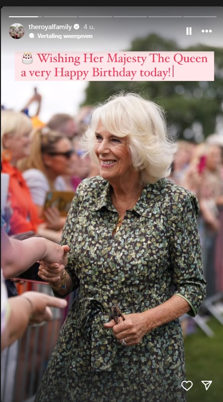 Konigin Camilla Jarig