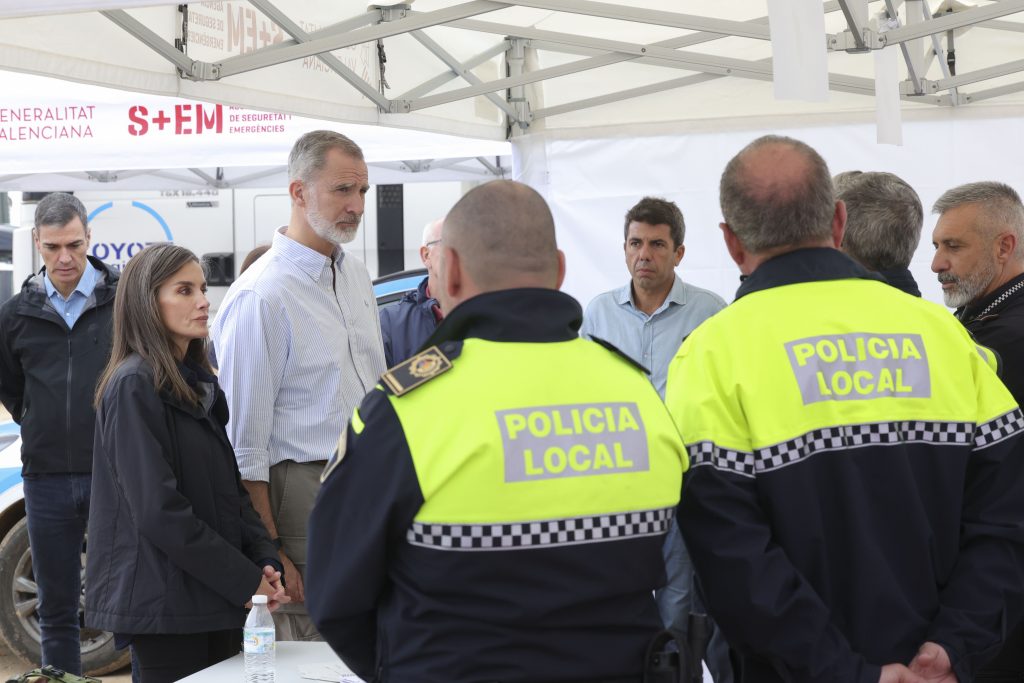 King Felipe Visits The Province Of Valencia In The Aftermath Of The Deadly Floods