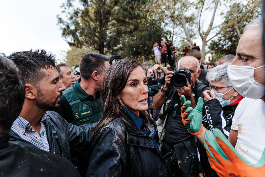 The King And Queen Of Spain Visit Valencia After The Hurricane