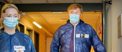 Koning Bezoekt Corona Afdeling En Overlegorgaan Voor Langdurige Zorg (pool)