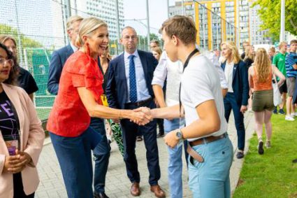 Koningin Maxima Bezoekt Ontvangstweek Voor Nieuwe Studenten In Delft (pool)