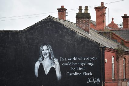 Mural Pays Tribute To Caroline Flack In Ashton In Makerfield