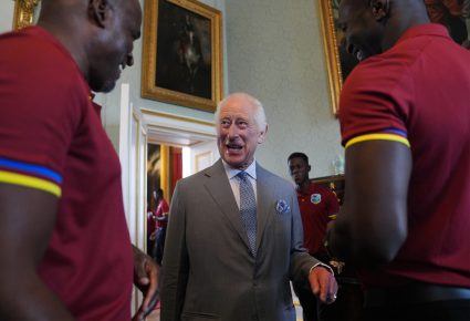 King Charles Iii Meets The West Indies Cricket Team At Buckingham Palace