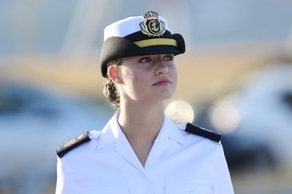 Princess Leonor Enters The Naval Military School Of Marín