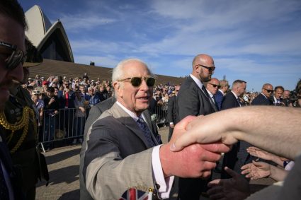 King Charles Is Seen Greeting With The Members Of The Public